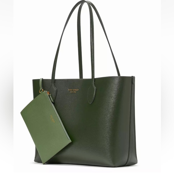 New Kate Spade Bleecker Large Saffiano Leather Tote Bonsai Tree - Picture 2 of 6